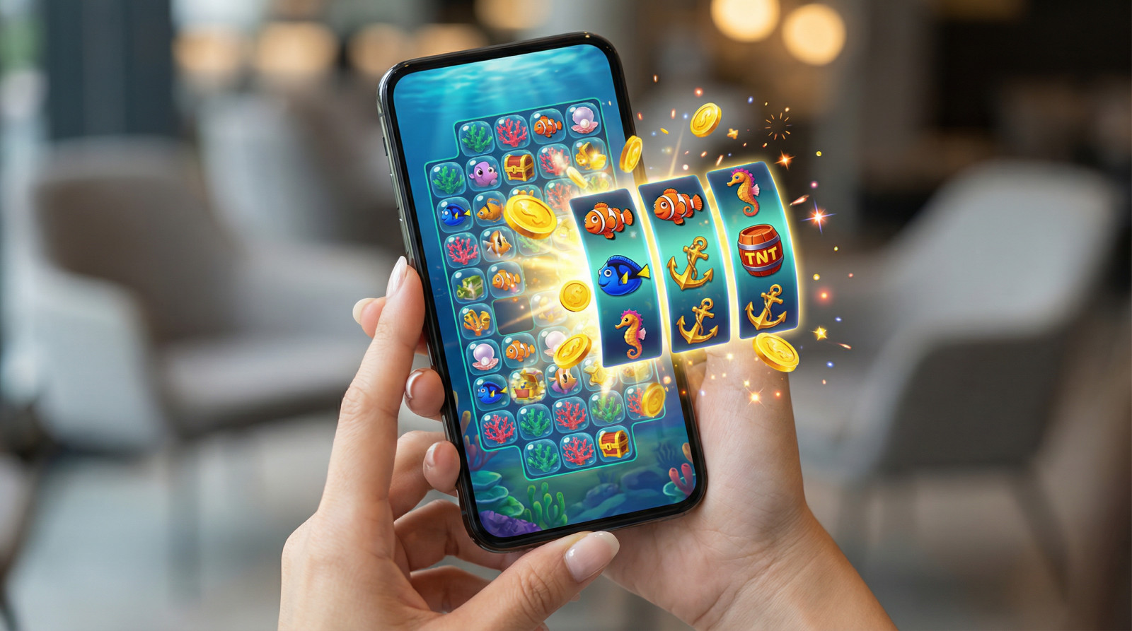 Fish Boom : Nouveau jeu InOut Games aux gains instantanés